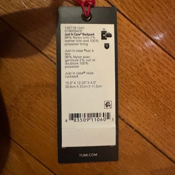 TUMI Just On Case Backpack - Picture 3 of 4